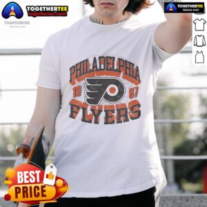 Nice Philadelphia Flyers Rink Arched Wordmark T-Shirt