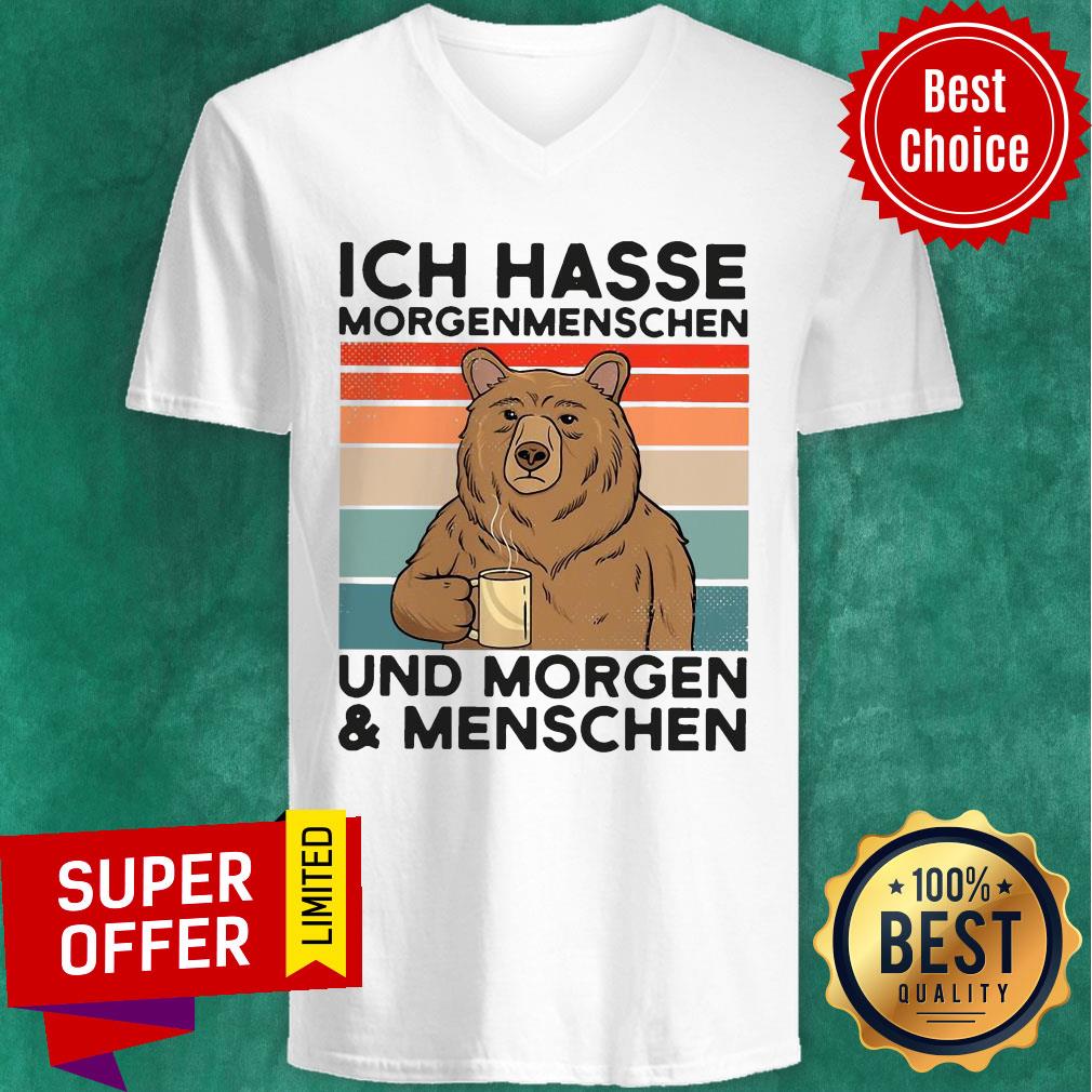 Bear Ich Hasse Morgenmenschen Und Morgen Und Menschen Shirt - Image 4