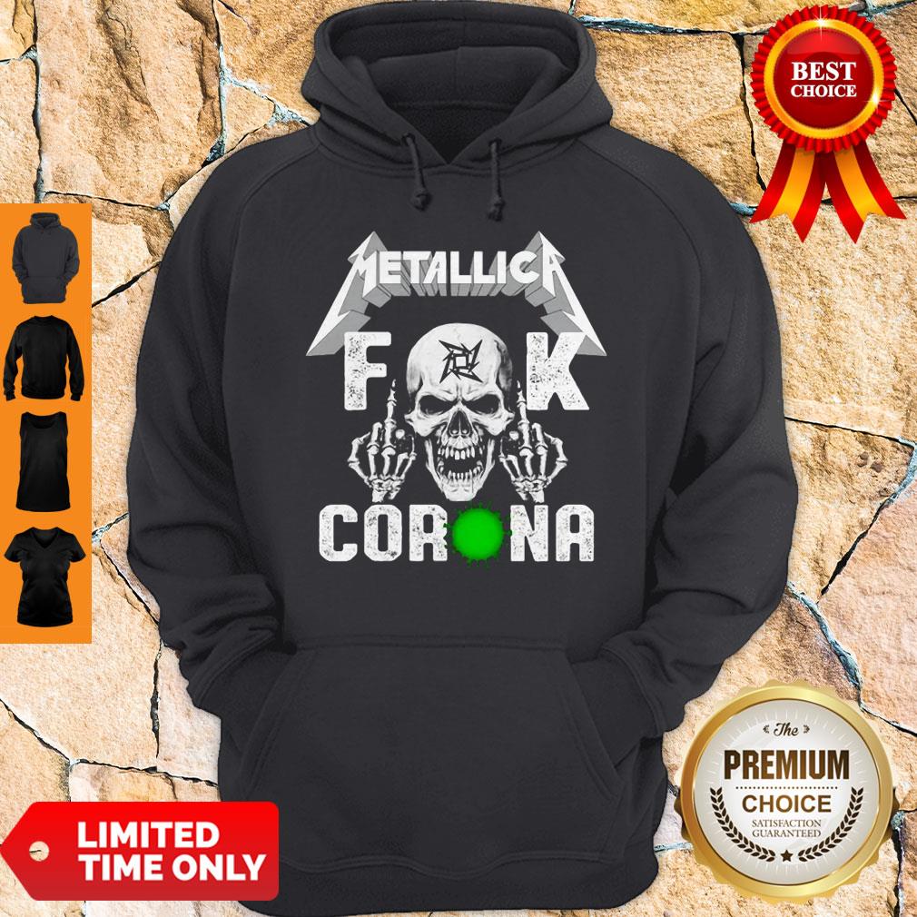 Funny Skull Metallica Fuck Coronavirus Shirt - Image 4