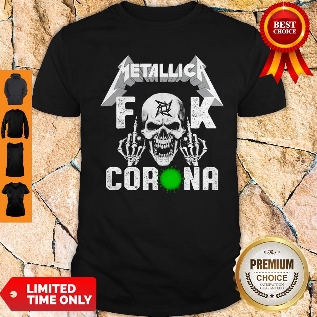 Funny Skull Metallica Fuck Coronavirus Shirt