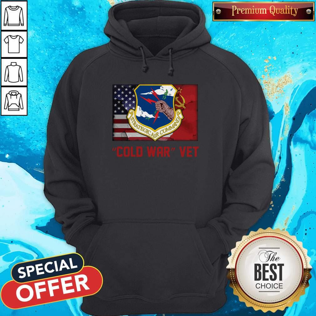Strategic Air Command Cold War Vet American Flag Shirt - Image 3