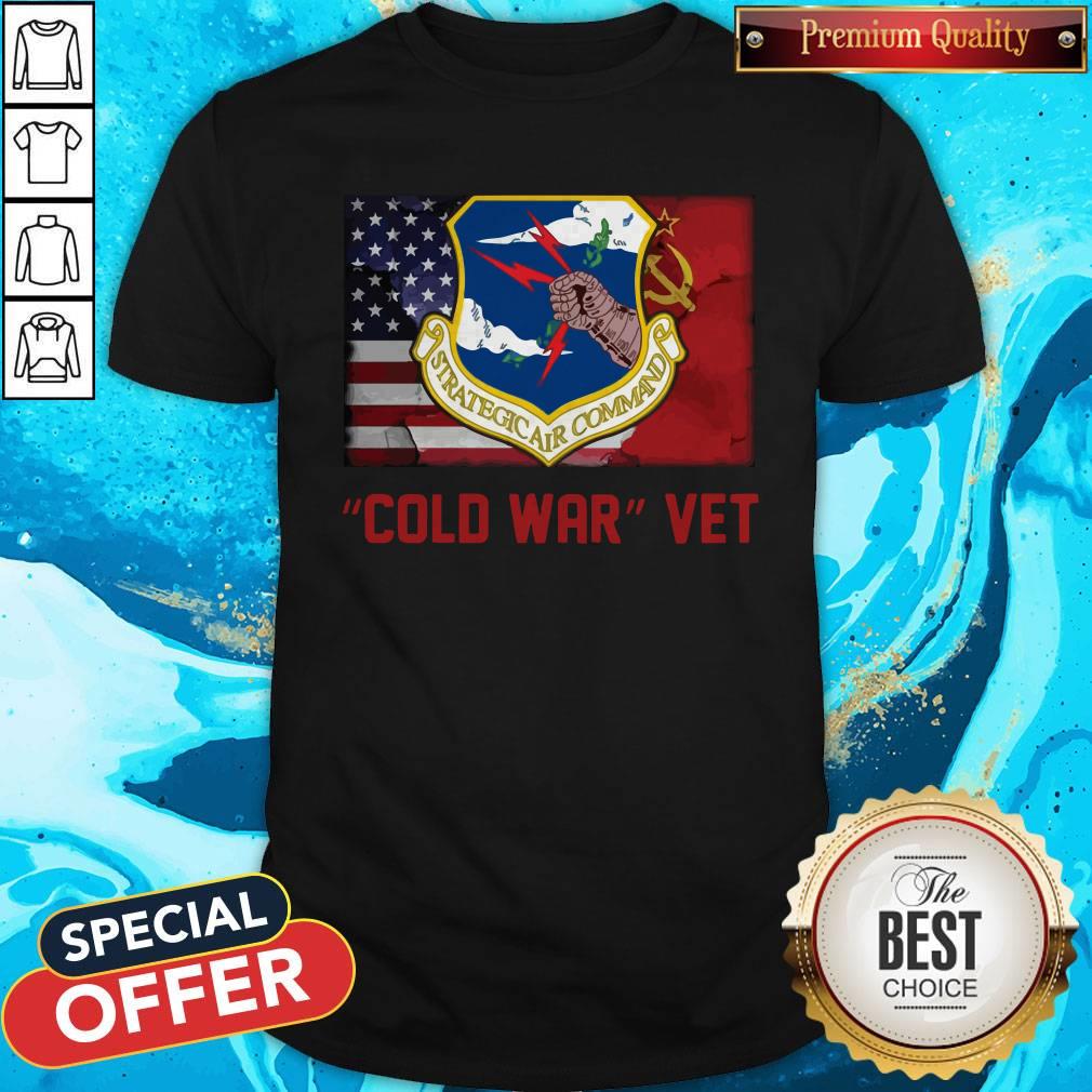 Strategic Air Command Cold War Vet American Flag Shirt