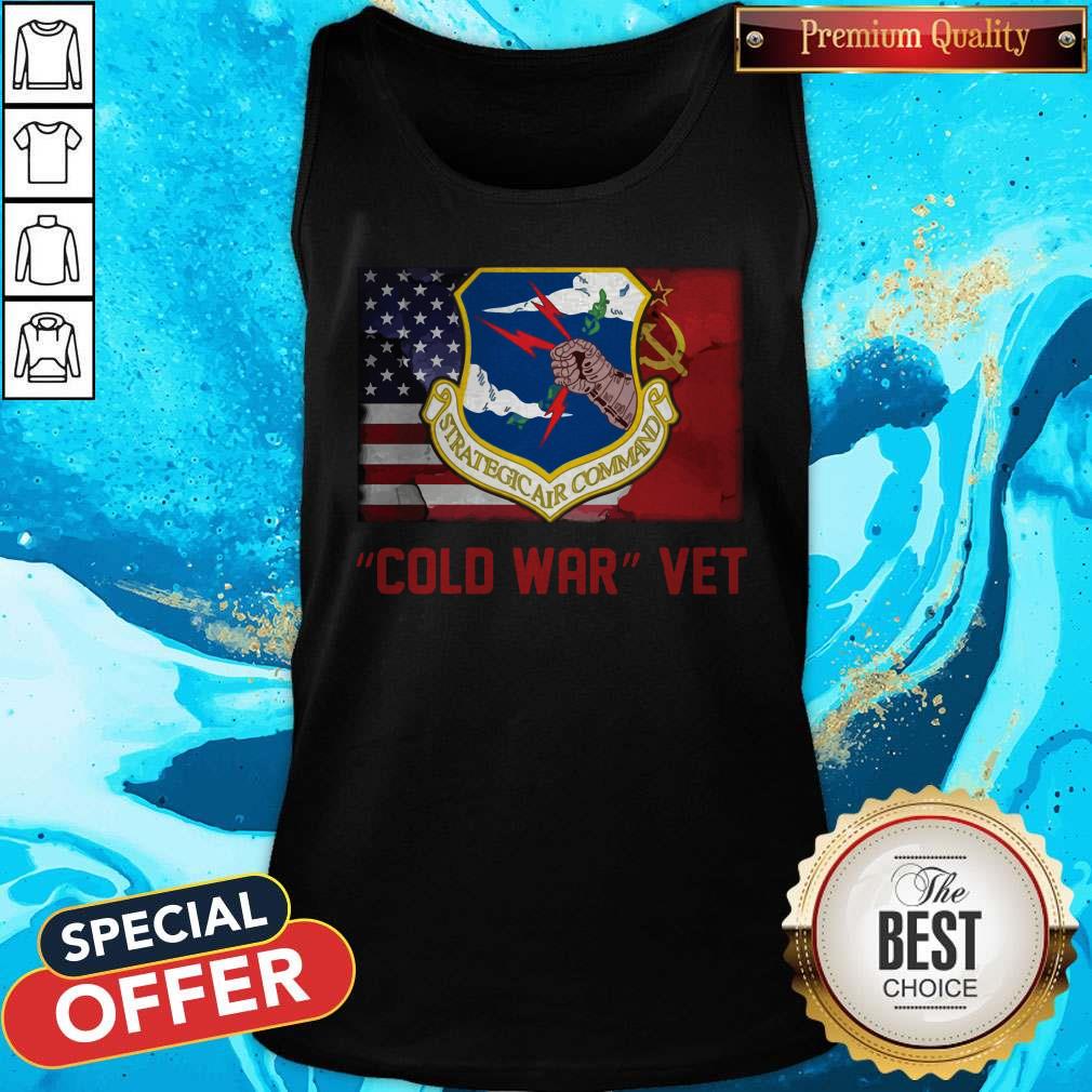 Strategic Air Command Cold War Vet American Flag Shirt - Image 4