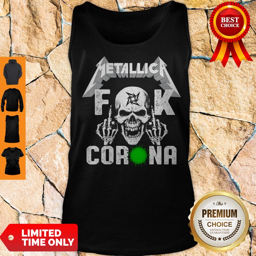 Funny Skull Metallica Fuck Coronavirus Shirt - Image 2