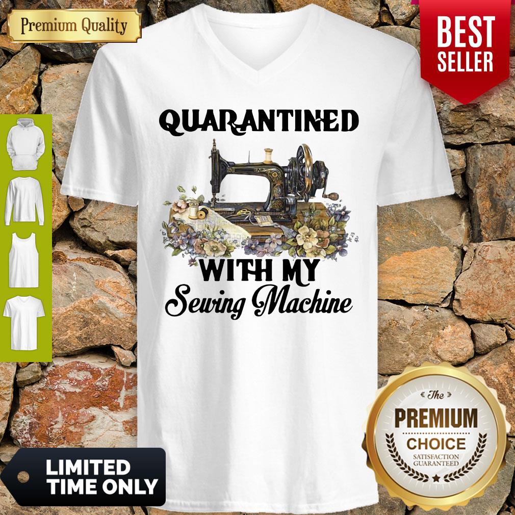 Awesome Quarantined With My Sewing Machine Shirt - Image 5