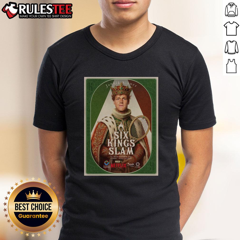 Hot Jannik Sinner Six Kings Slam 2025 Riyadh Season Tennis T-Shirt