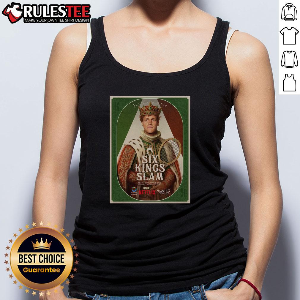 Hot Jannik Sinner Six Kings Slam 2025 Riyadh Season Tennis T-Shirt - Image 4