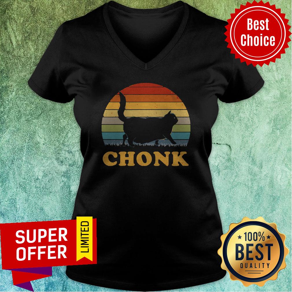 Official Cat Chonk Vintage Retro Shirt - Image 4
