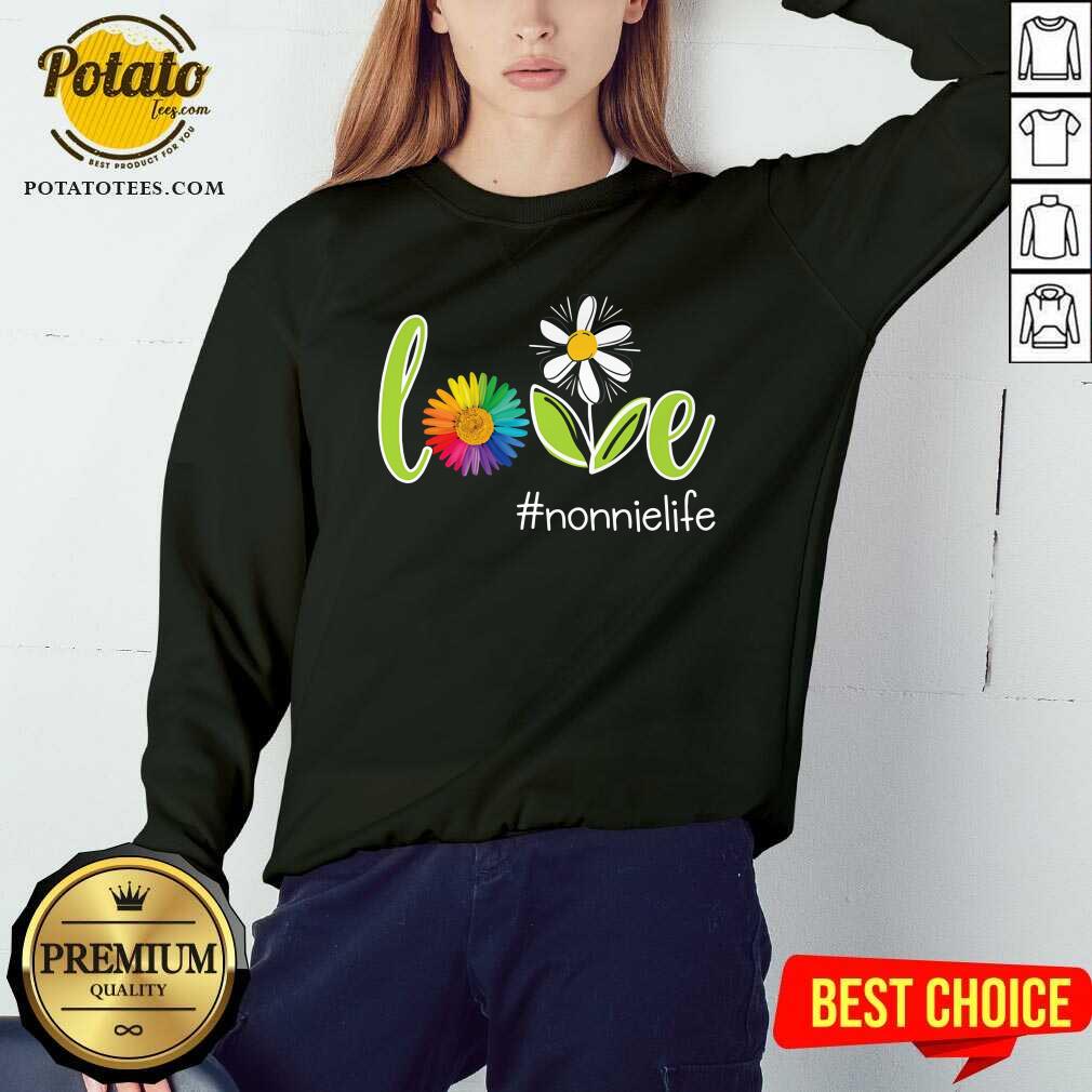 Love Nonnie Life Flower Artistry Shirt - Image 5