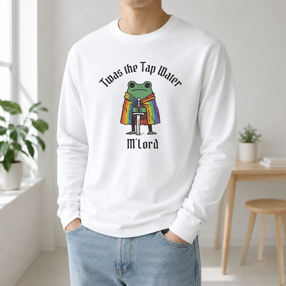 Nice Twas The Tap Water Frog LGBTQ Pride Shirt - Image 5