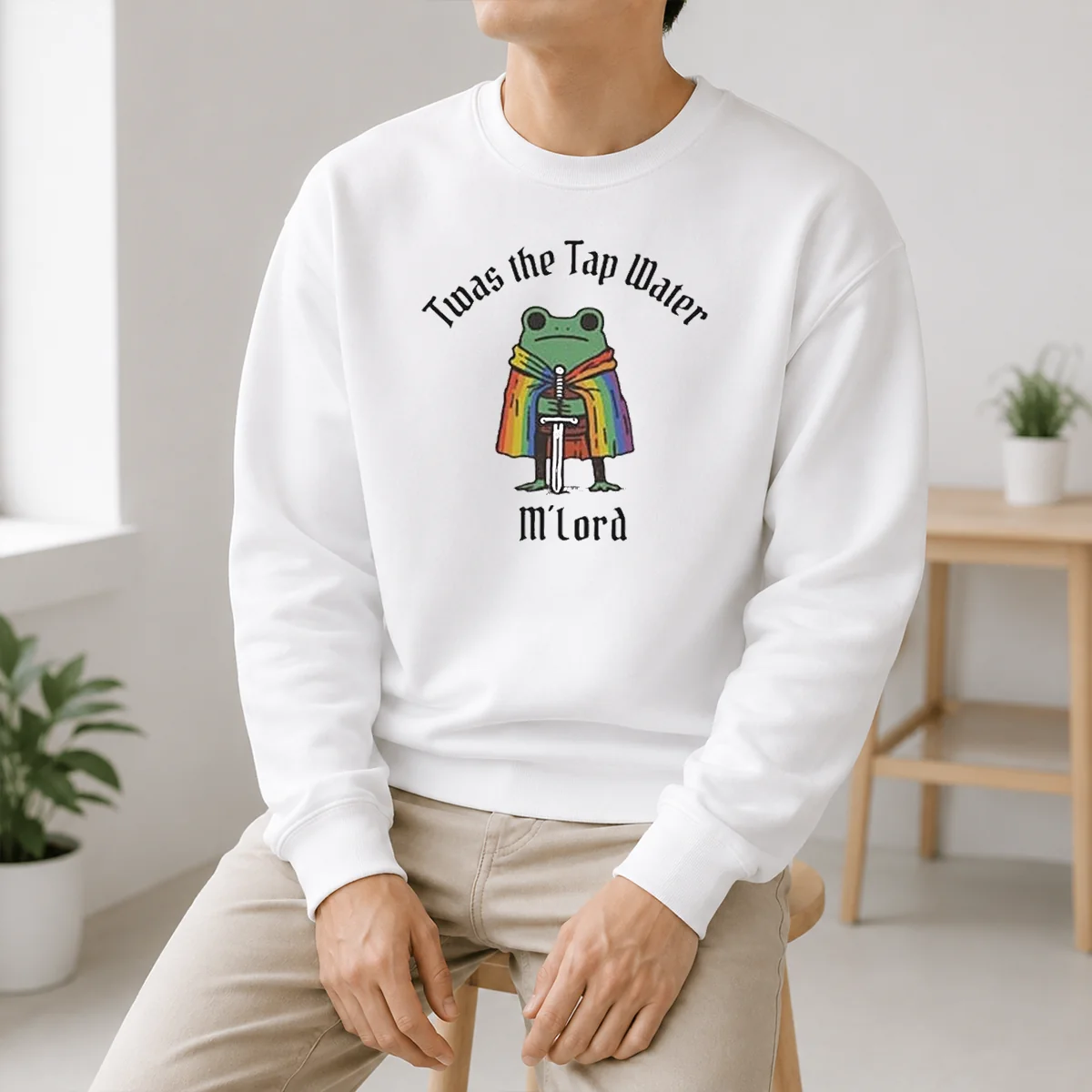 Nice Twas The Tap Water Frog LGBTQ Pride Shirt - Image 6