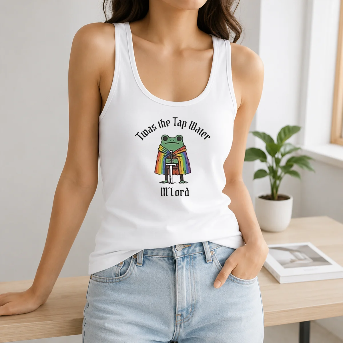 Nice Twas The Tap Water Frog LGBTQ Pride Shirt - Image 3