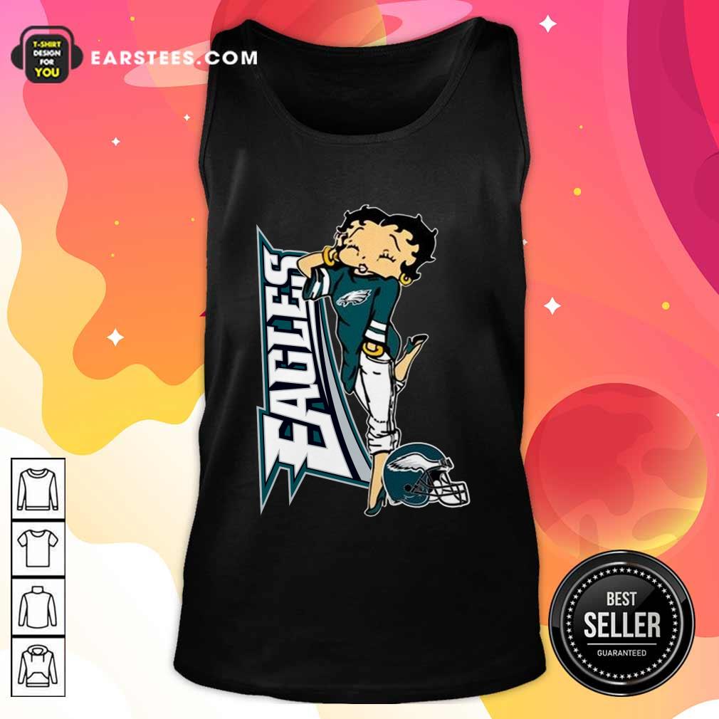 Hot Betty Boop Philadelphia Eagles Football Shirt - Image 4