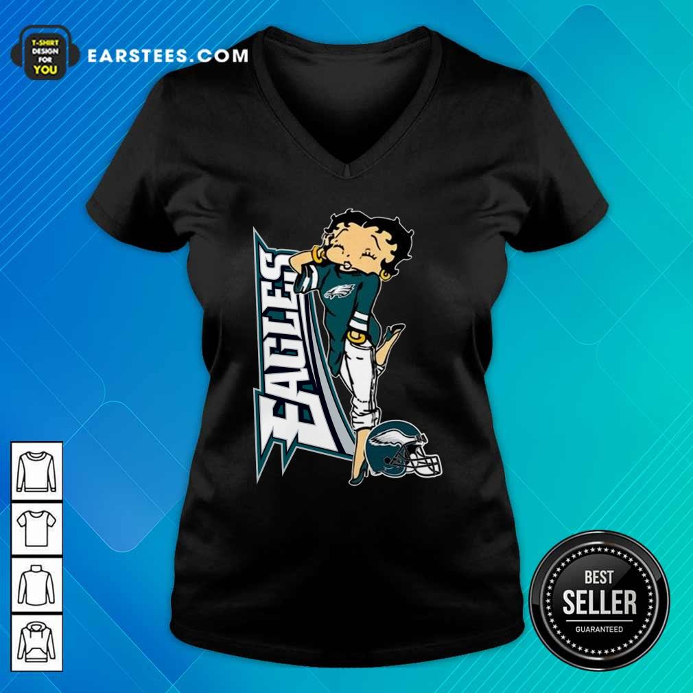 Hot Betty Boop Philadelphia Eagles Football Shirt - Image 3