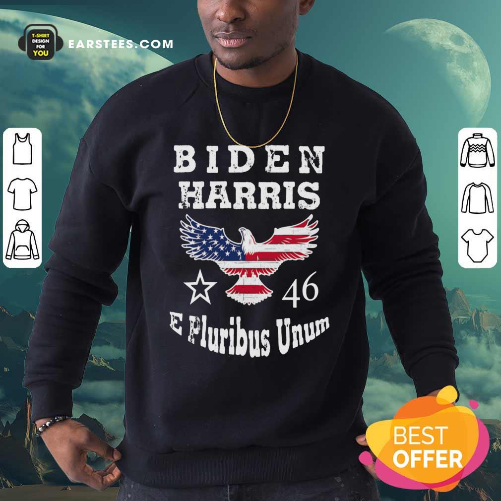 Hot Biden Harris E Pluribus Unum 2021 Inauguration Eagle American Flag Shirt - Image 5
