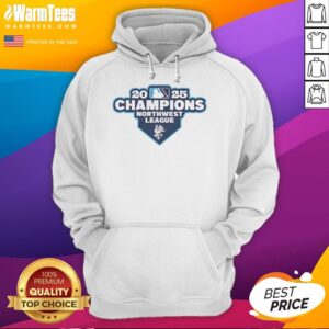 Alternative view of Hot Everett Aquasox 2025 Northwest League Champions Logo T-Shirt