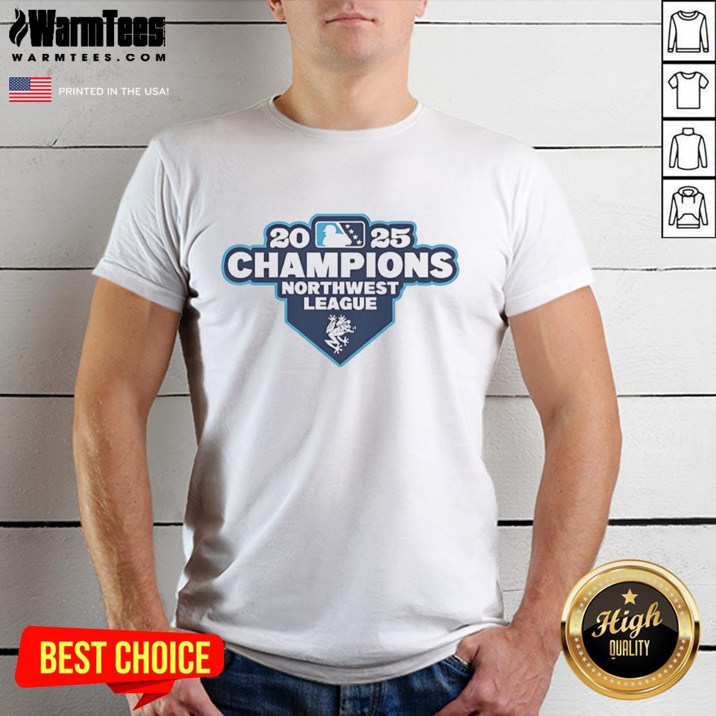 Hot Everett Aquasox 2025 Northwest League Champions Logo T-Shirt