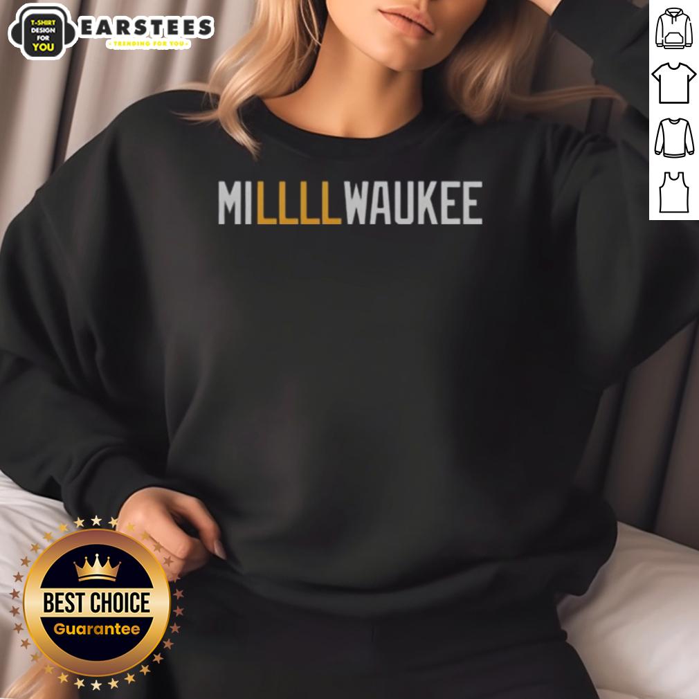 Official Millllwaukee Milwaukee Brewers Football NFL Logo T-Shirt - Image 5