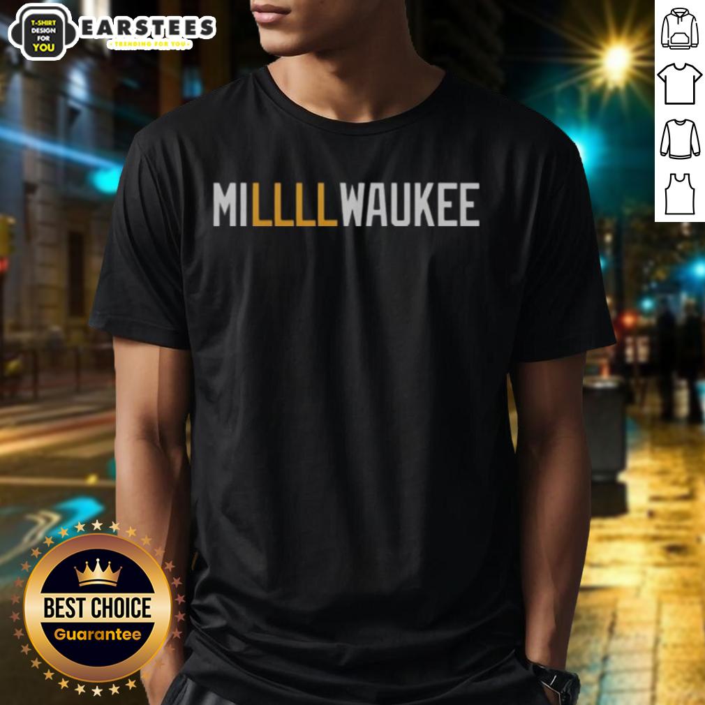 Official Millllwaukee Milwaukee Brewers Football NFL Logo T-Shirt