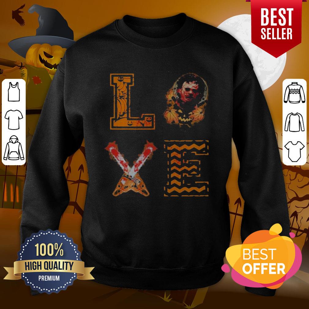 Super Nice Michael Myers Love Halloween Knife Shirt - Image 4