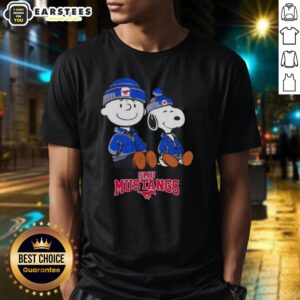 Premium SMU Mustangs X Snoopy And Charlie Brown T-Shirt