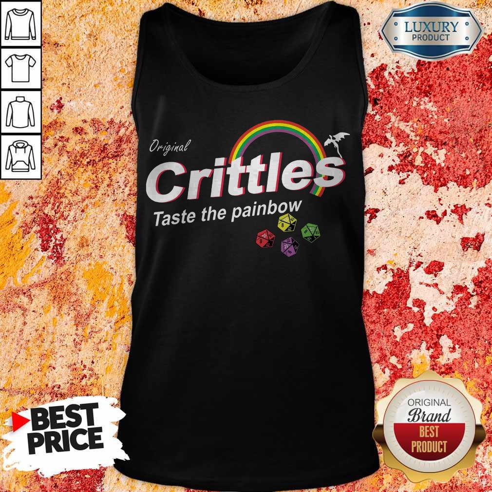 Official Original Crittles Taste The Painbow Shirt - Image 3