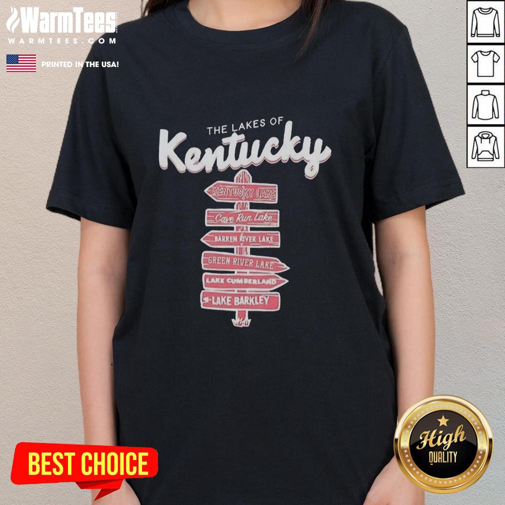 Original The Lakes Of Kentucky Signpost T-Shirt - Image 3