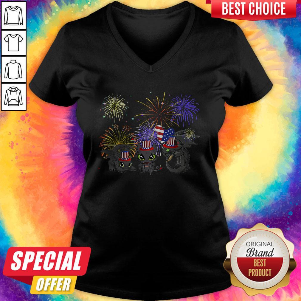 Pretty Night Fury American Flag 4th Of July Independence Day Shirt - Image 3