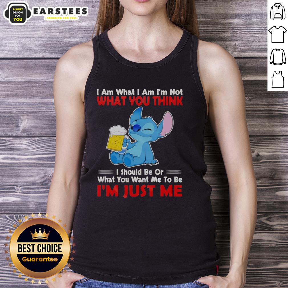 Awesome Stitch Holding Beerr Mug I Am What I Am I'm Not What You Think I Should Be T-Shirt - Image 4