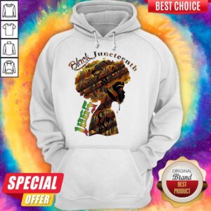 Alternative view of Official Girl Black Juneteenth Since 1865 Shirt