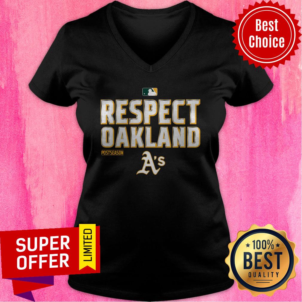 Awesome Respect Oakland Athletics Postseason Shirt - Image 2