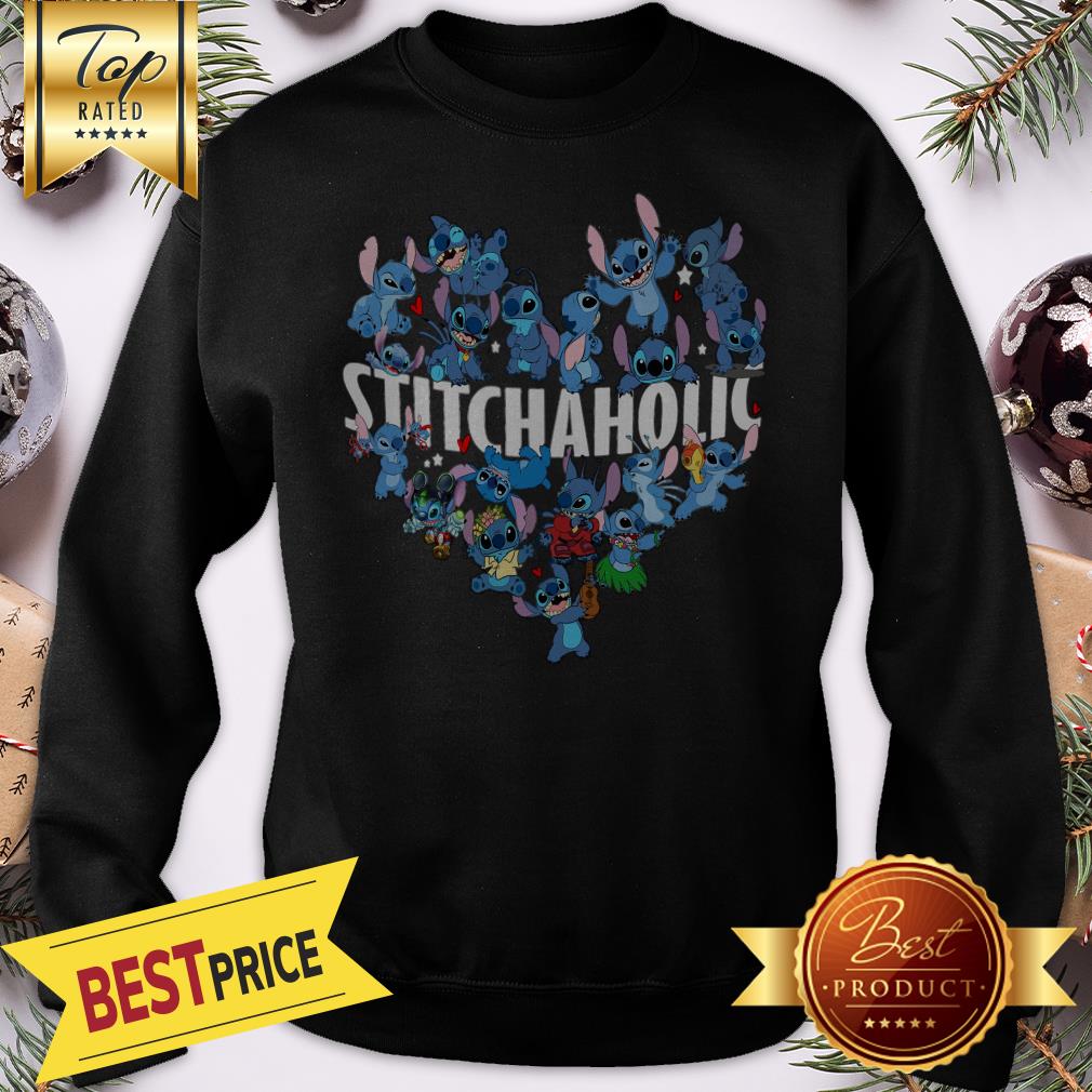 Official I Am A Stitchaholic Heart Shirt - Image 4