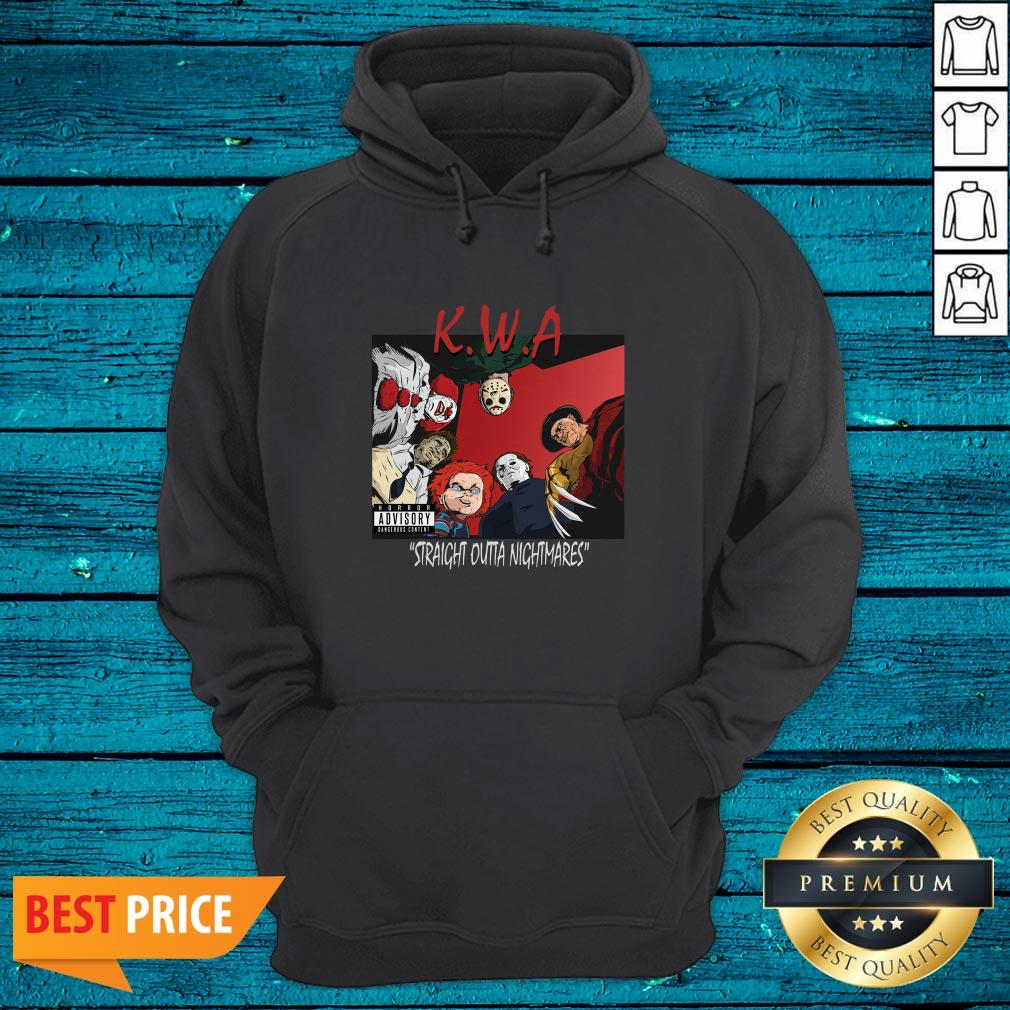 Halloween Horror Movies Characters KWA Straight Outta Nightmares Shirt - Image 5