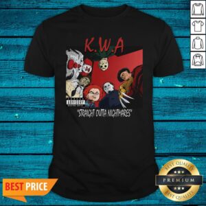 Halloween Horror Movies Characters KWA Straight Outta Nightmares Shirt