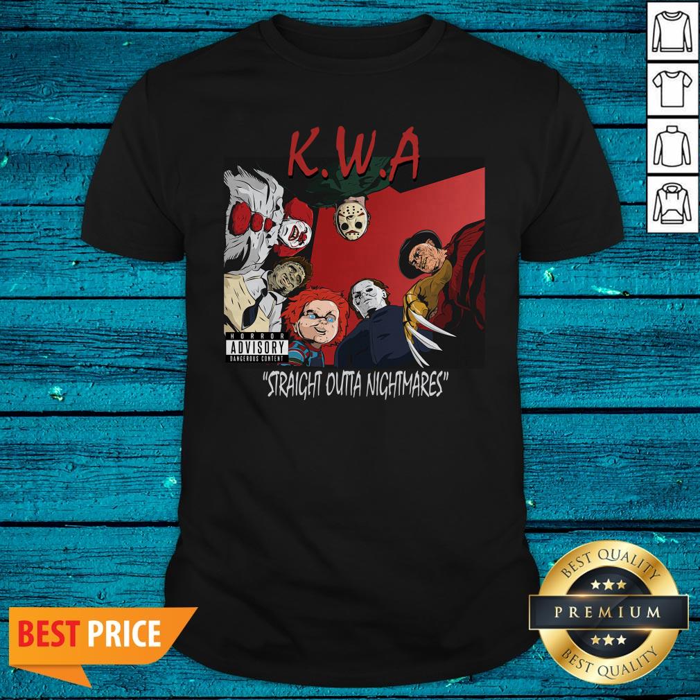 Halloween Horror Movies Characters KWA Straight Outta Nightmares Shirt