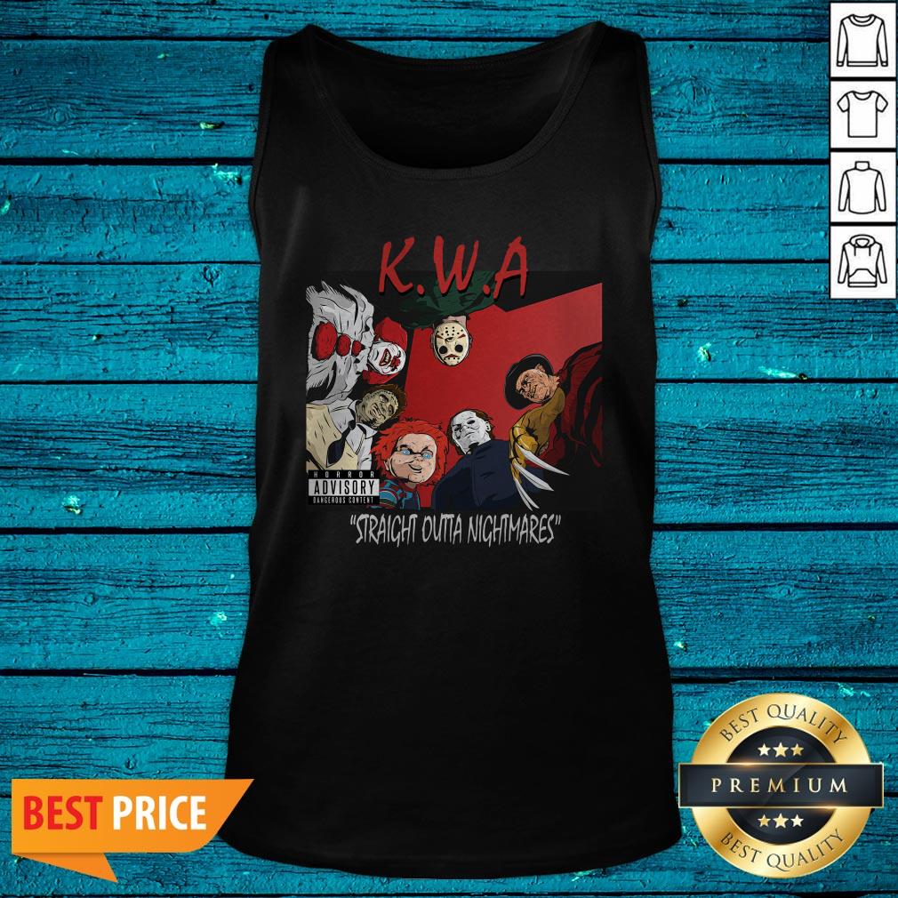 Halloween Horror Movies Characters KWA Straight Outta Nightmares Shirt - Image 4