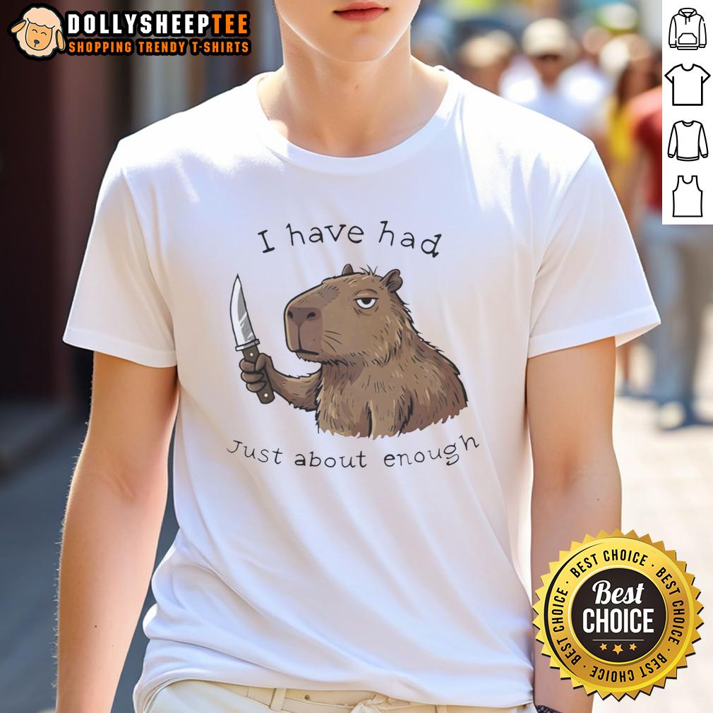 Awesome Capybara I Have Had Just About Enough T-Shirt