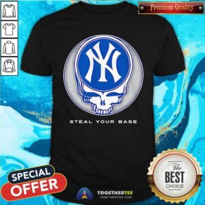 Awesome New York Yankees Grateful Dead Steal Your Base T-Shirt