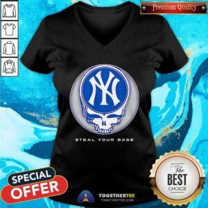 Alternative view of Awesome New York Yankees Grateful Dead Steal Your Base T-Shirt