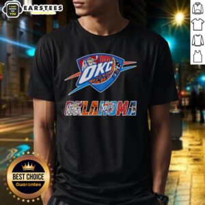 Original Oklahoma City Thunder Oklahoma Sooners Oklahoma State Cowboys And Tulsa Golden Hurricane Logo T-Shirt