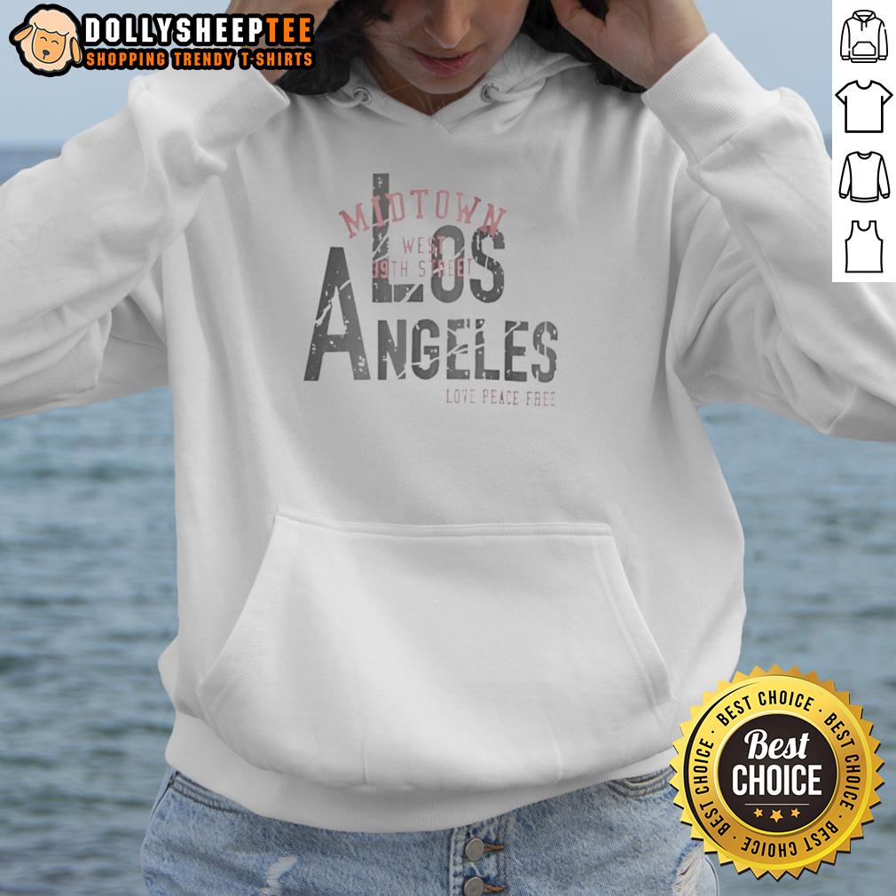 Top Los Angeles Love Peace Free T-Shirt - Image 2