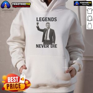 Alternative view of Official Charlie Kirk Legends Never Die T-Shirt