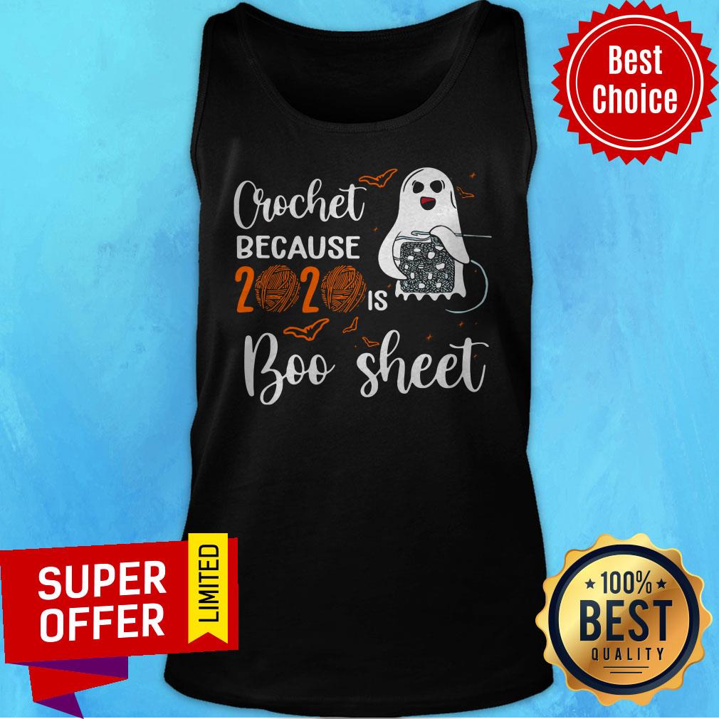 Nice Spirit Halloween Crochet Because 2020 Is Boo Sheet Shirt - Image 4
