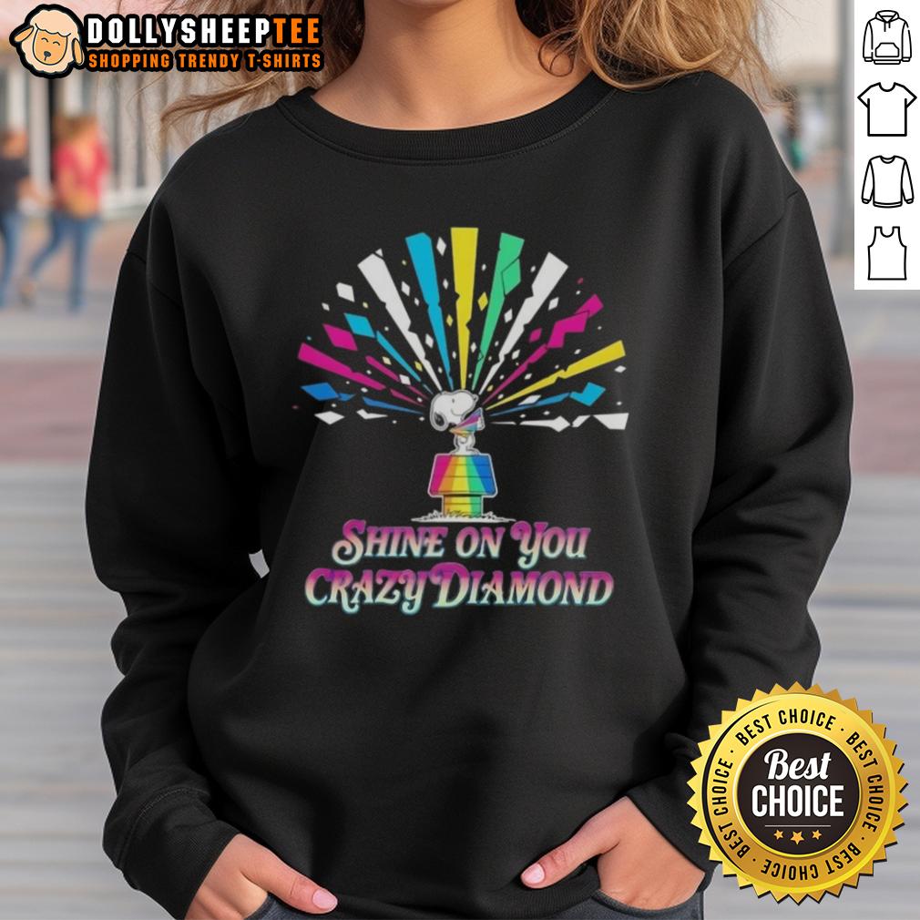 Original Peanuts Snoopy Shine On You Crazy Diamond T-Shirt - Image 5