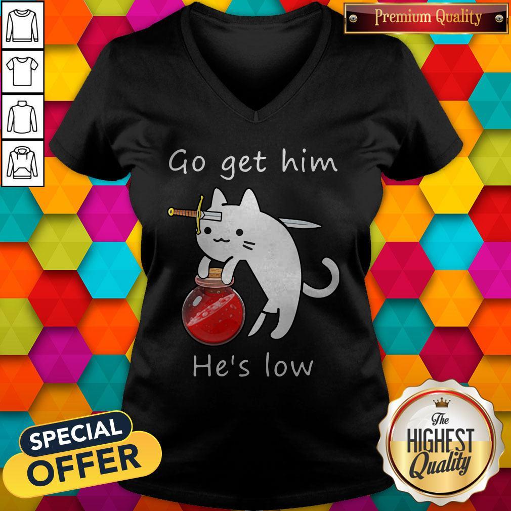 Nice Cat Go Get Him He’s Low Shirt - Image 3