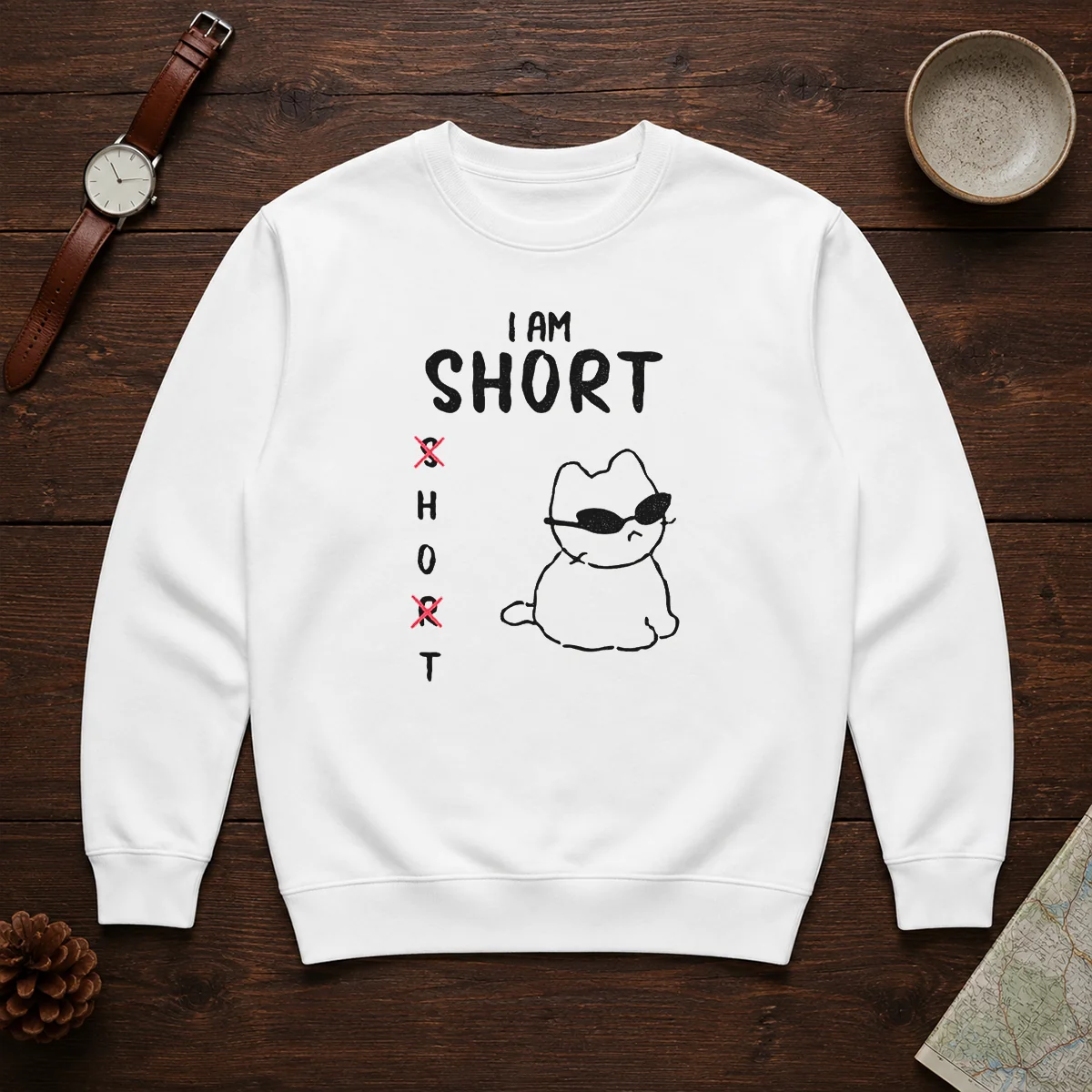 Top I Am Short H And T With Cool Cat Shirt - Image 7