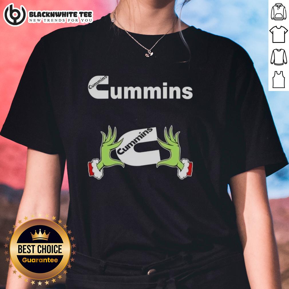 Awesome Grinch Hands Love Cummins Christmas T-Shirt - Image 3