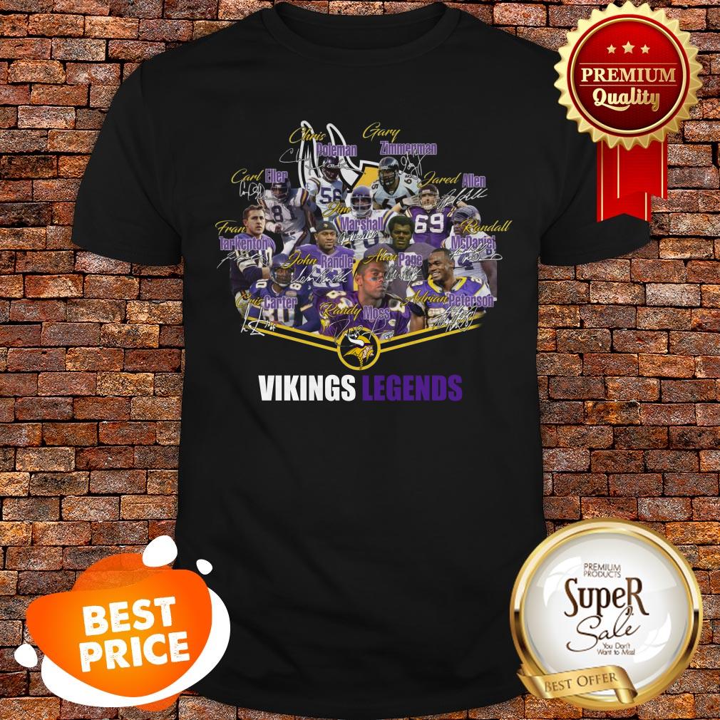 Premium Minnesota Vikings Legends Signatures Shirt
