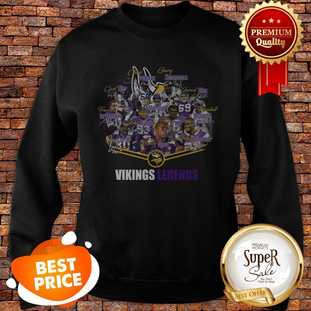 Premium Minnesota Vikings Legends Signatures Shirt - Image 4