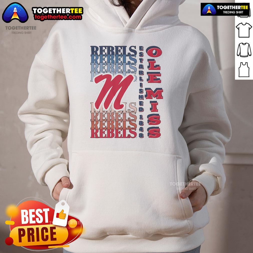 Nice Ole Miss Rebels Gradient Wordmark T-Shirt - Image 2